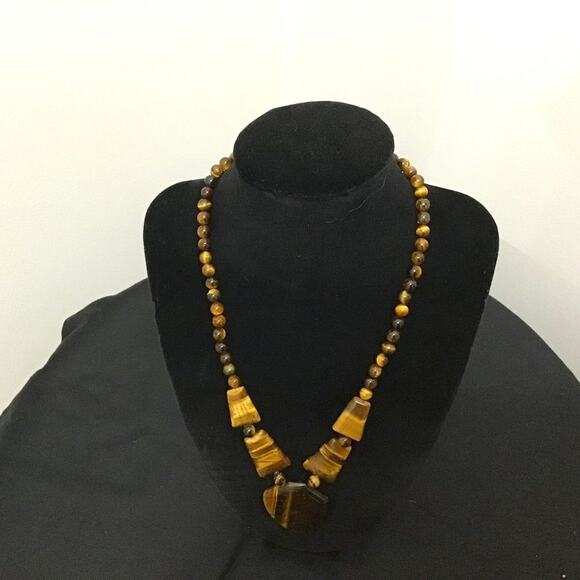Jewelry - Genuine South African Tigers Eye Princess Necklace